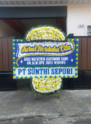 Papan Bunga Duka di Dolok Sanggul